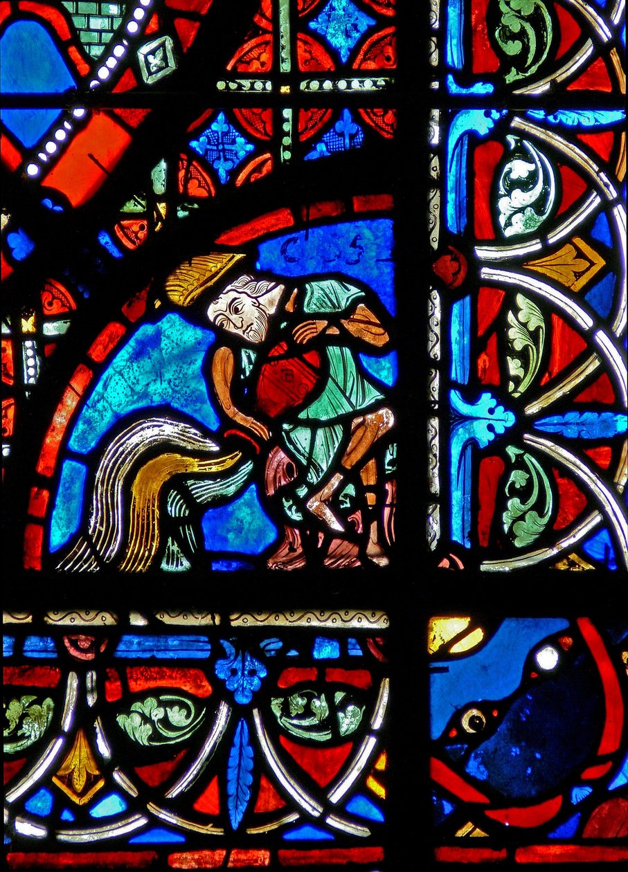 Fenster w15 Darstellung von Stiftern - Wasserträger von French School