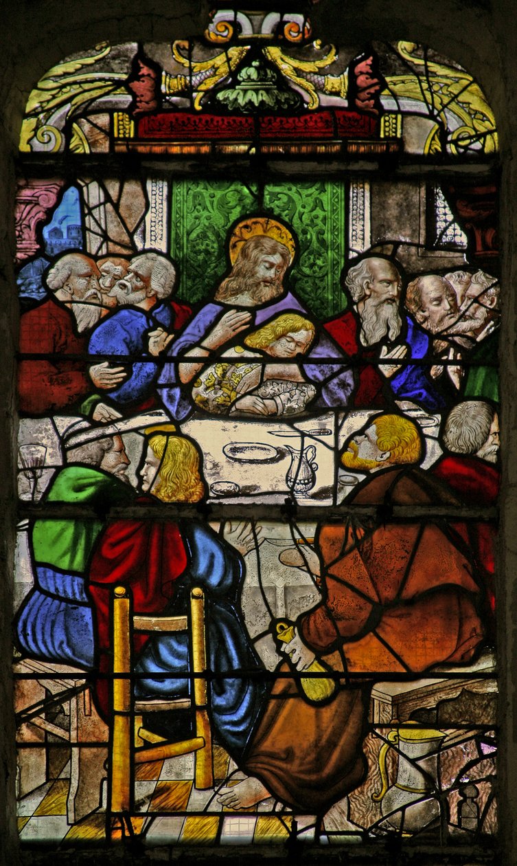 Fenster w1, Das letzte Abendmahl von French School