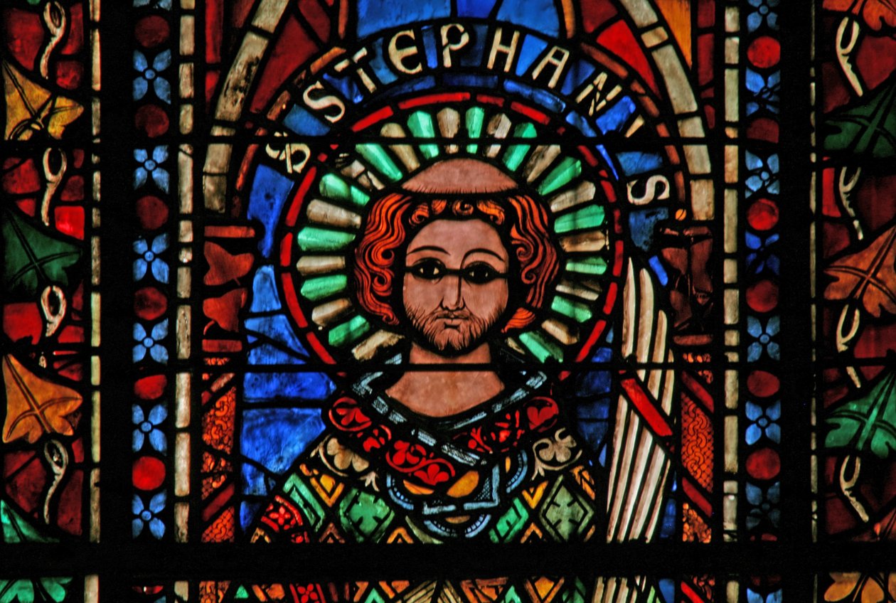 Fenster w201, St. Stephanus darstellend von French School
