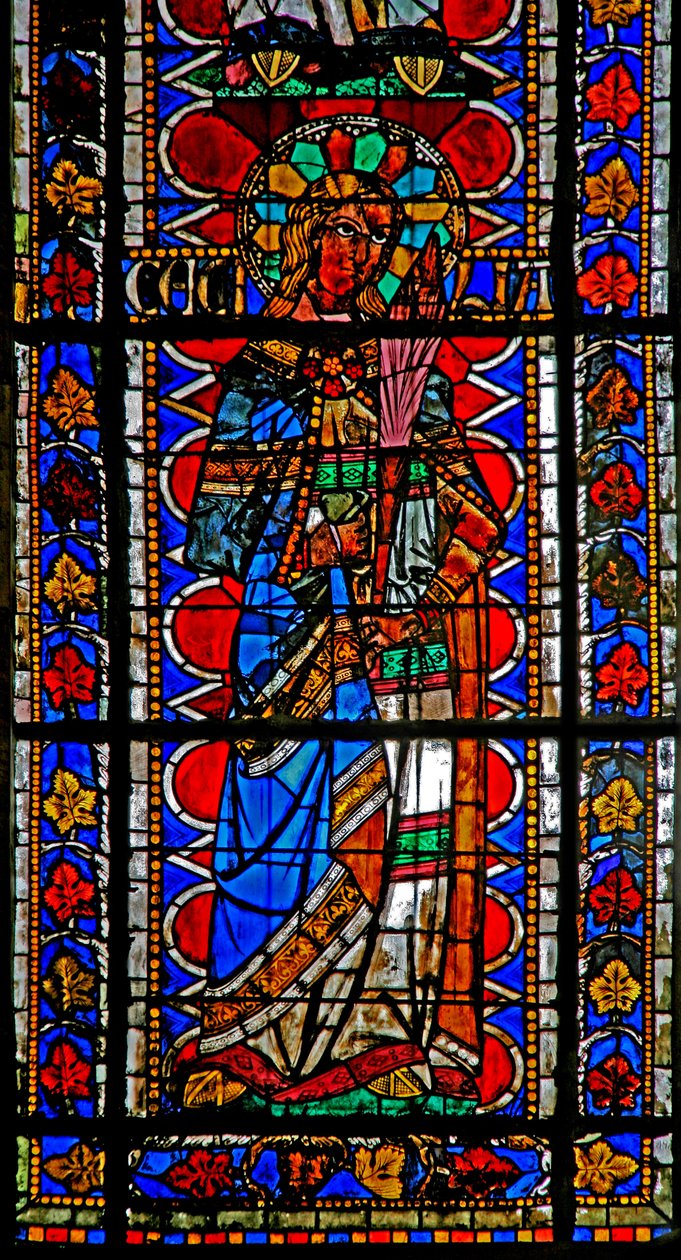 Fenster w202 mit der heiligen Cäcilia von French School