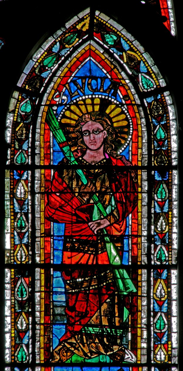 Fenster w202 mit der heiligen Lucia von French School