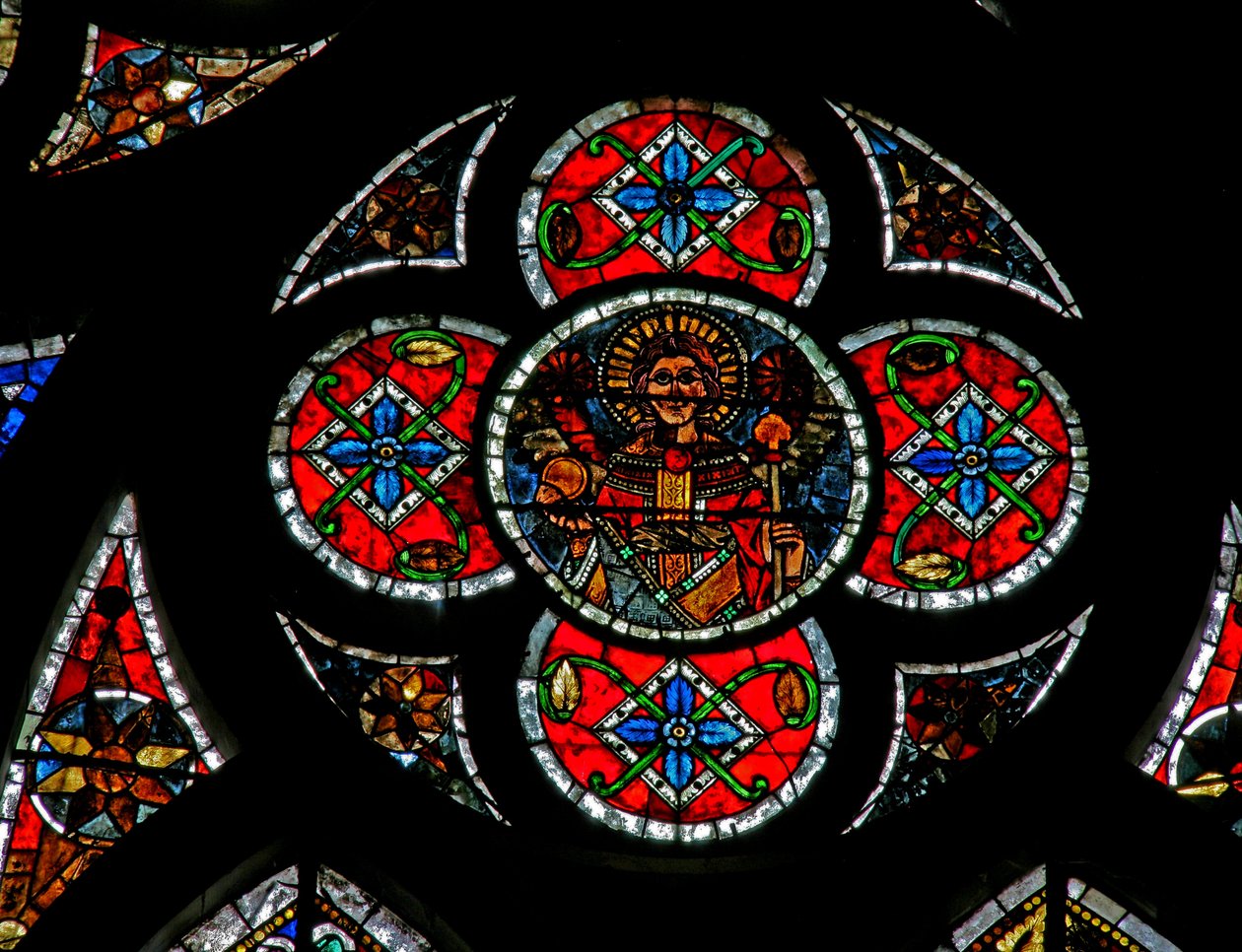 Fenster w202 mit einem Engel von French School