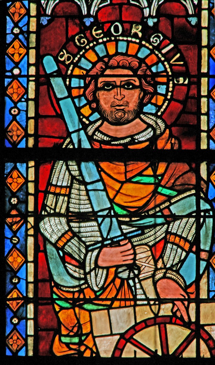 Fenster w203 mit dem heiligen Georg von French School