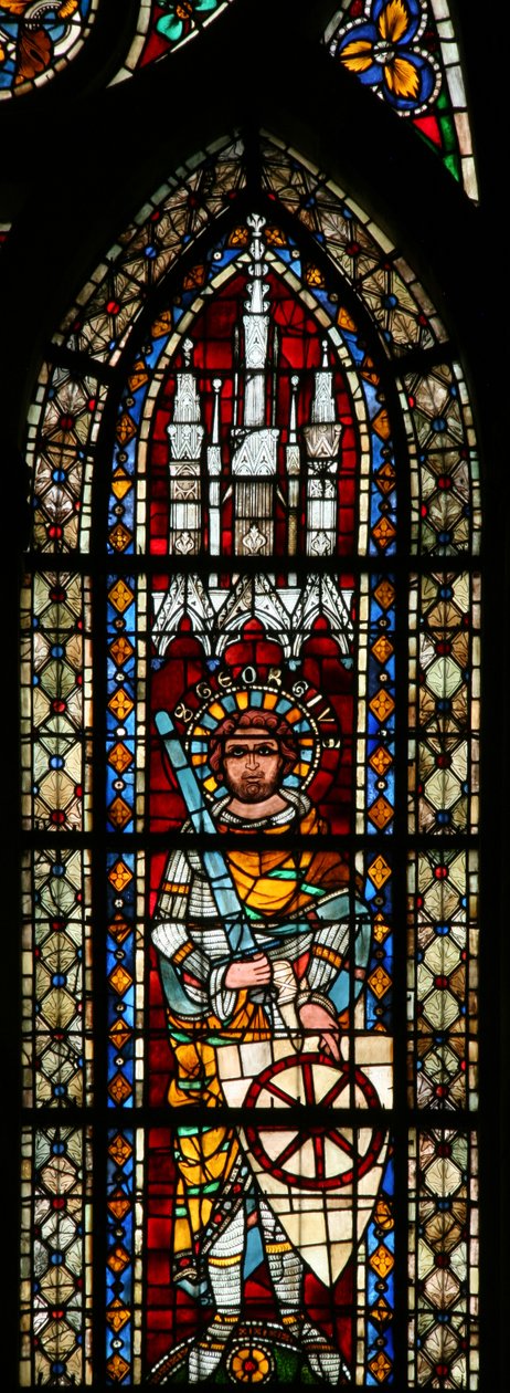 Fenster w203 mit dem heiligen Georg von French School