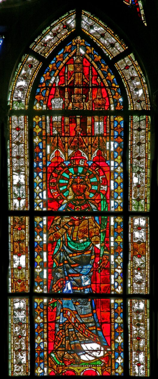 Fenster w206 mit St. Petronella von French School