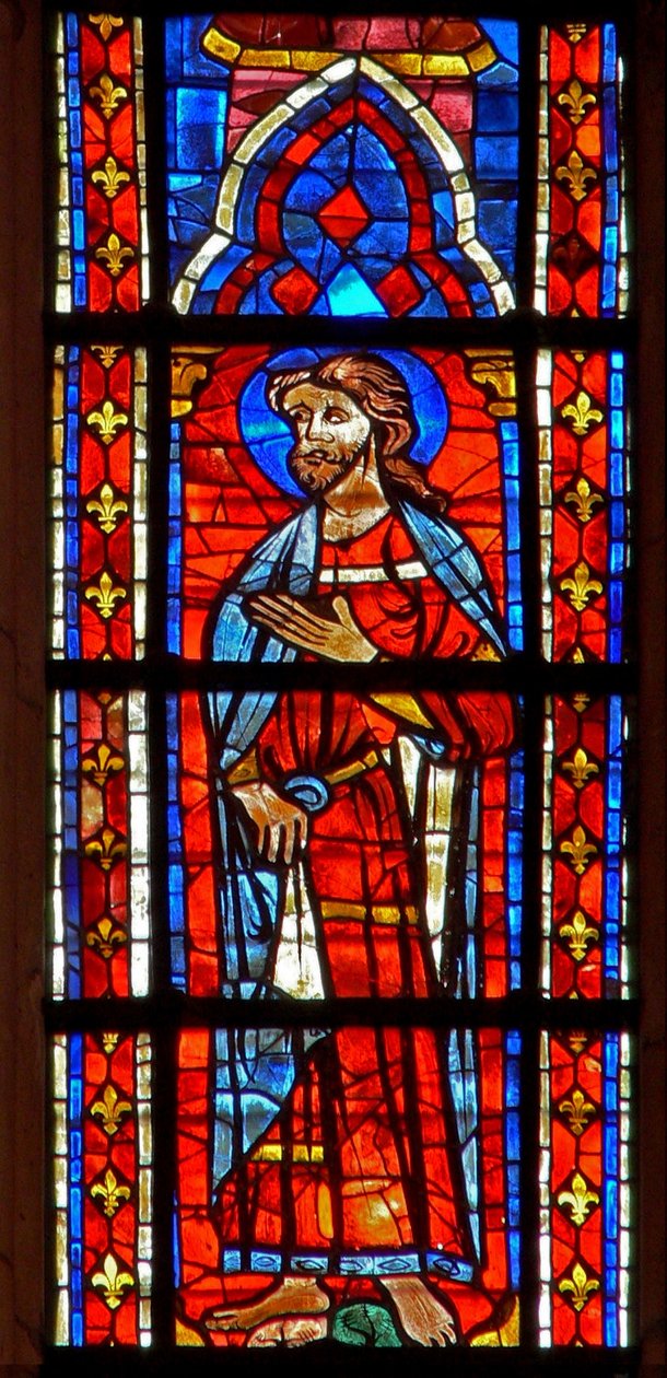 Fenster w207 zeigt einen Apostel von French School