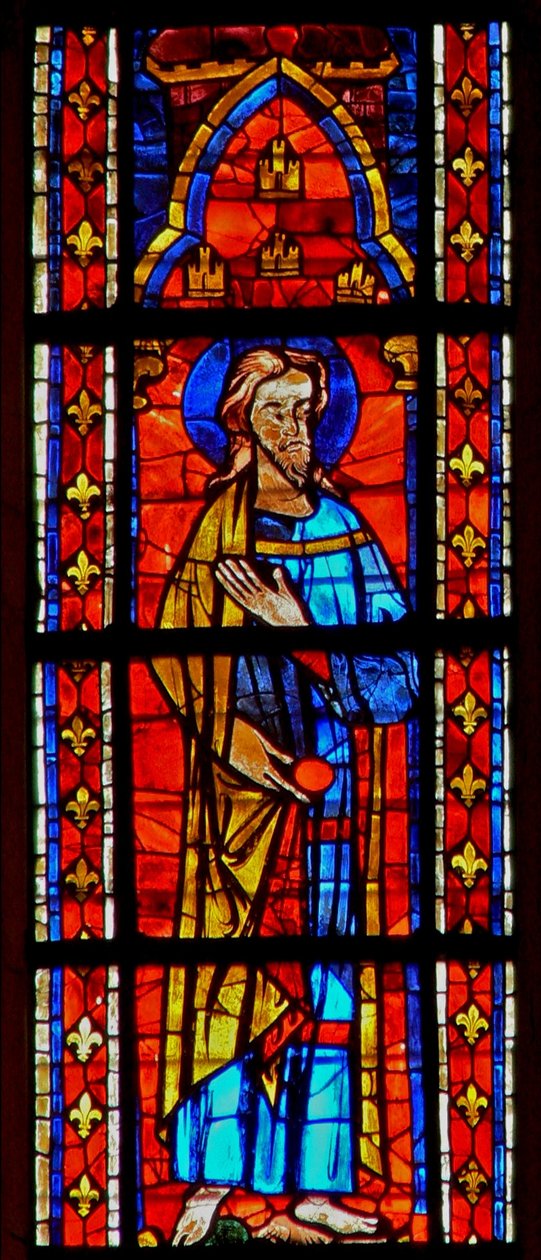 Fenster w207 zeigt einen Apostel von French School