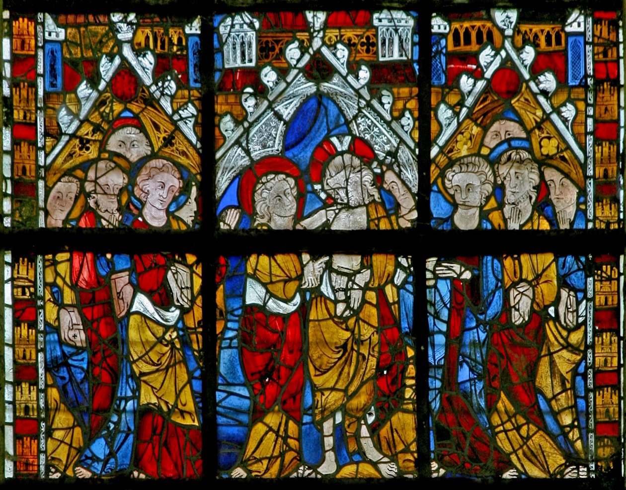 Fenster w217 mit dem zweifelnden Heiligen Thomas von French School