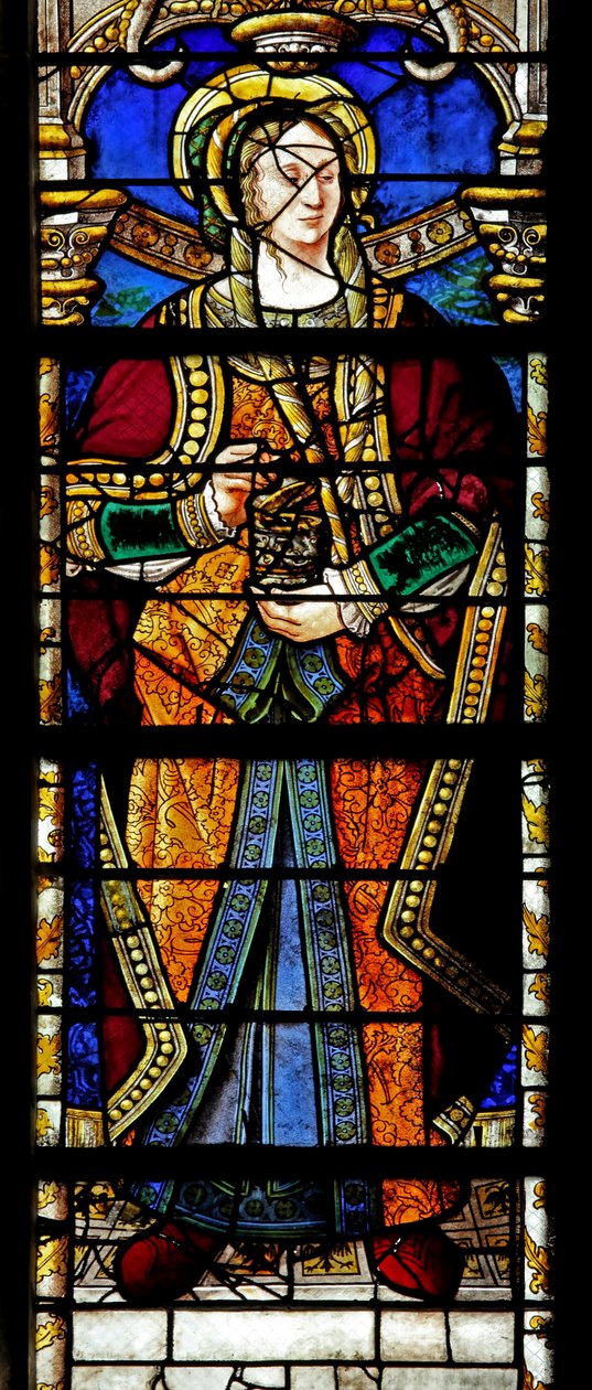 Fenster w2 zeigt St. Maria Magdalena von French School