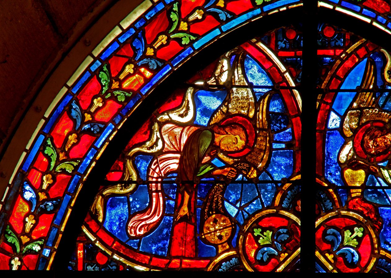 Fenster w2 zeigt Engel von French School