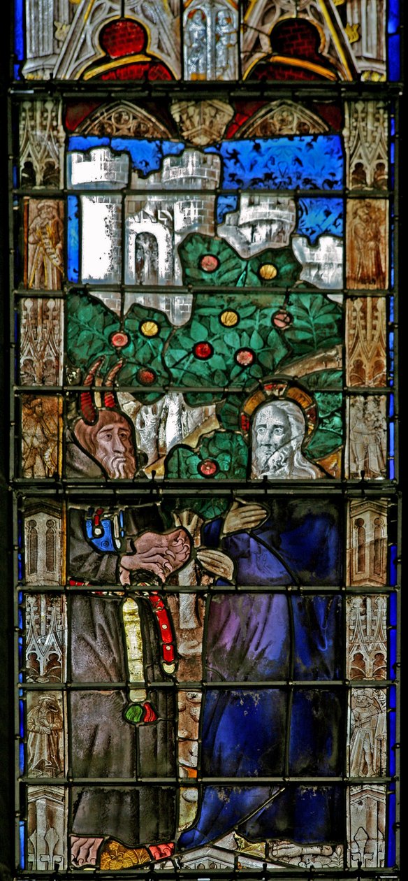 Fenster w7, Versuchung in der Wüste von French School