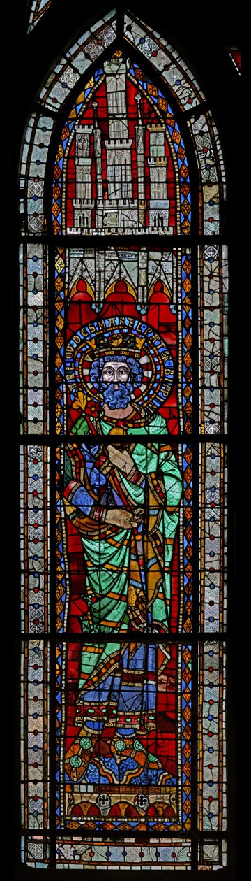 Fenster w9 mit Karl Martell von French School