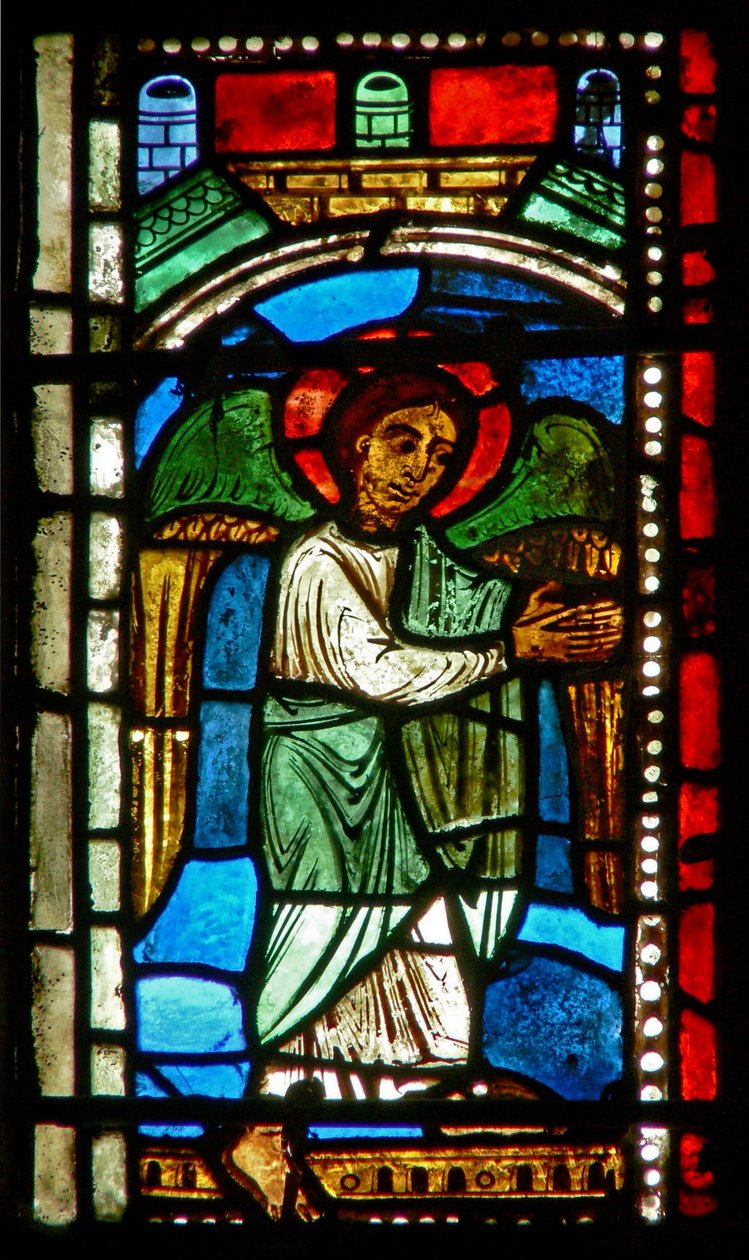 Fenster wXV mit einem Engel von French School