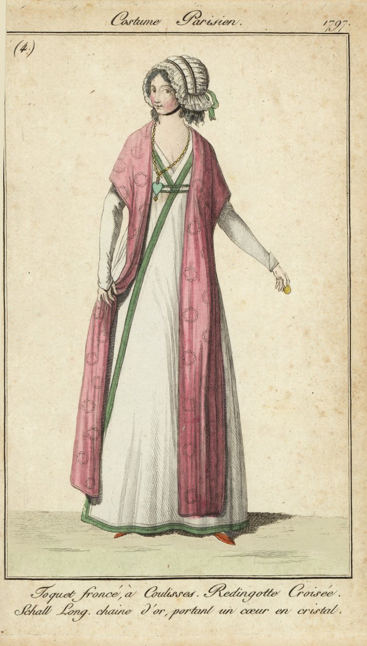 Frau in der Mode des Directoire von French School