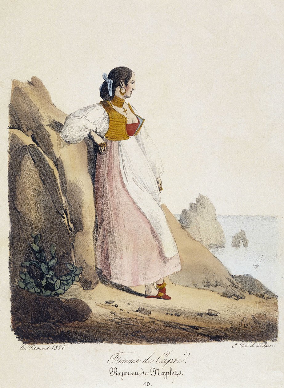 Frau von Capri - Königreich Neapel von French School