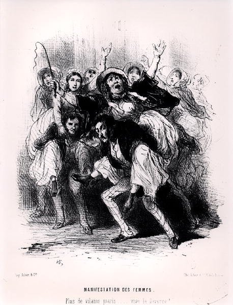Frauen demonstrieren von French School