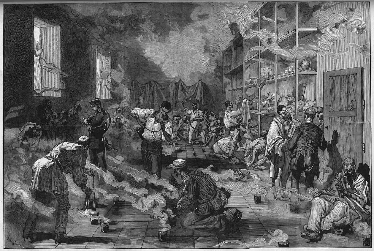 Gelbfieber-Epidemie in Spanien von French School
