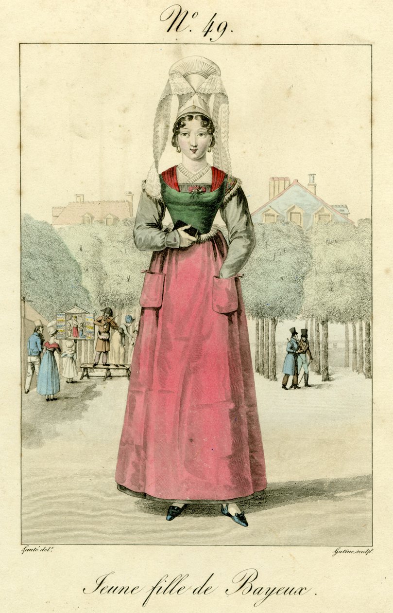 Junges Mädchen aus Bayeux von French School