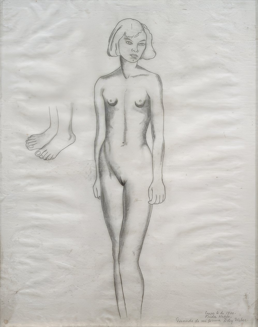 Aktdarstellung meiner Cousine Ady Weber von Frida Kahlo