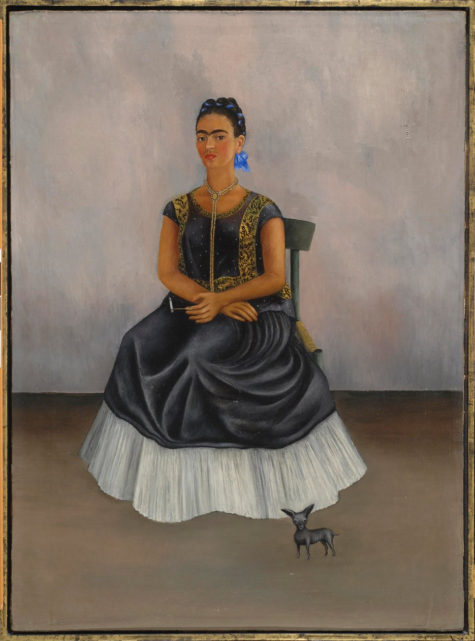 Itzcuintli-Hund mit mir (Selbstporträt) von Frida Kahlo