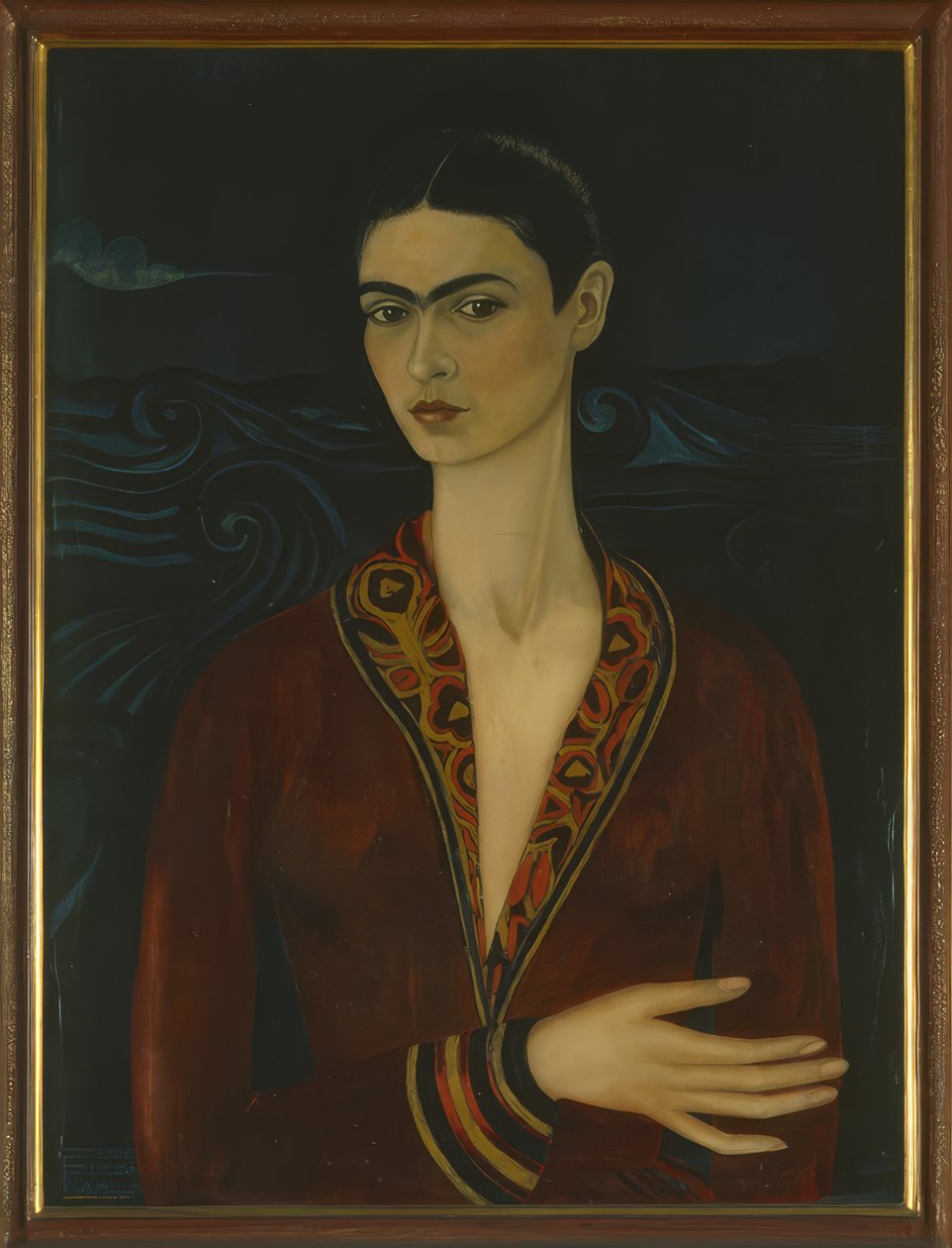 Selbstporträt im Samtkleid von Frida Kahlo