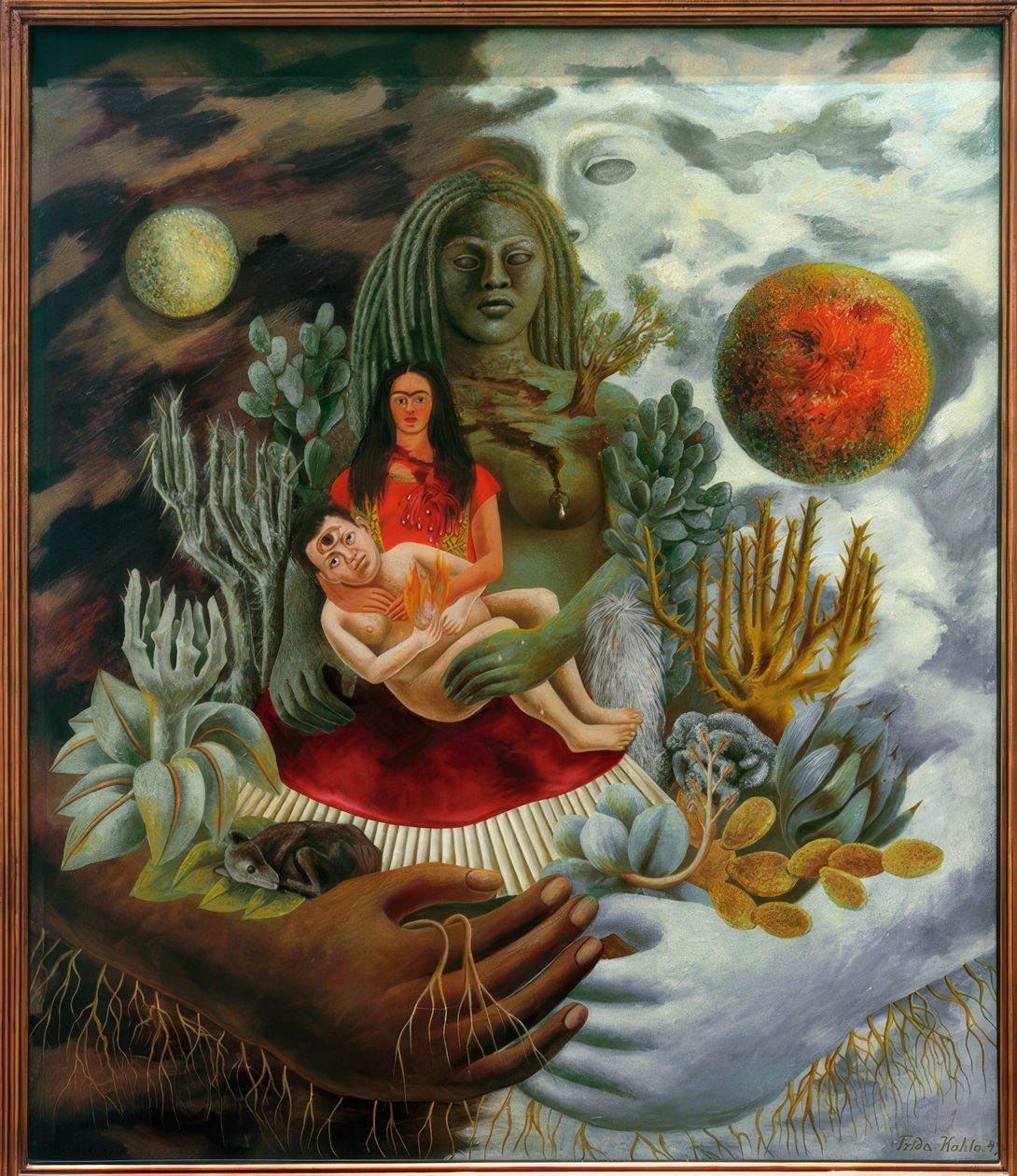 Die Liebesumarmung des Universums von Frida Kahlo
