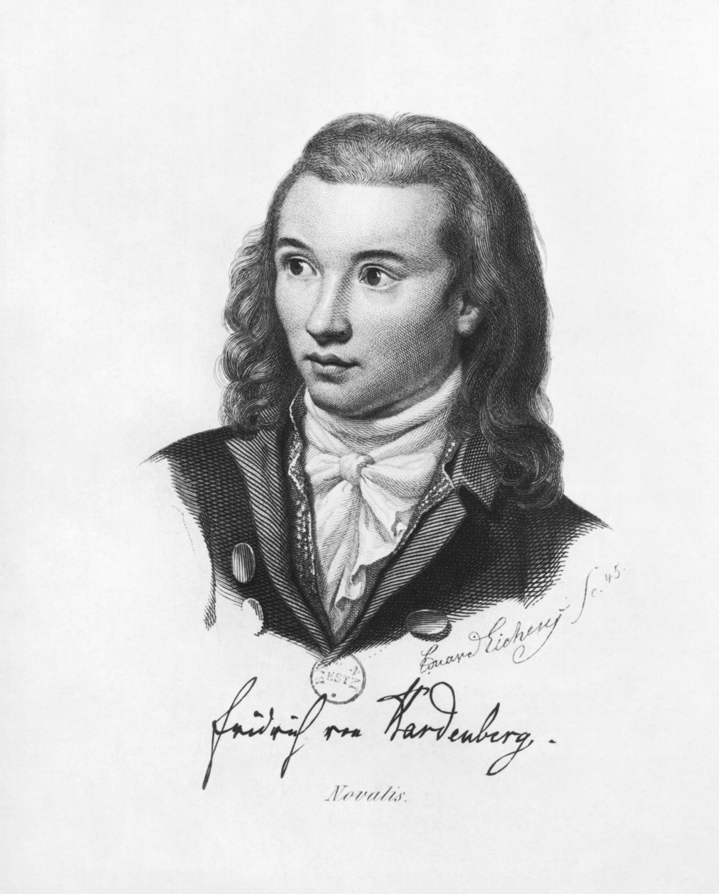 Novalis (1772-1801) von Friedrich Eduard Eichens