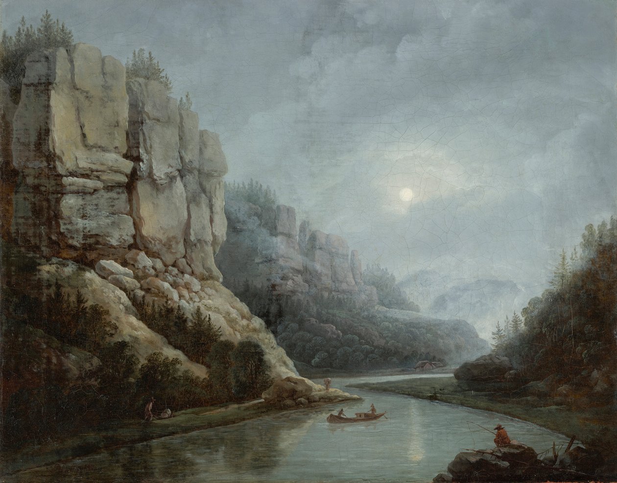 Weißeritztal bei Dresden im Morgendunst von Friedrich Christian Klass