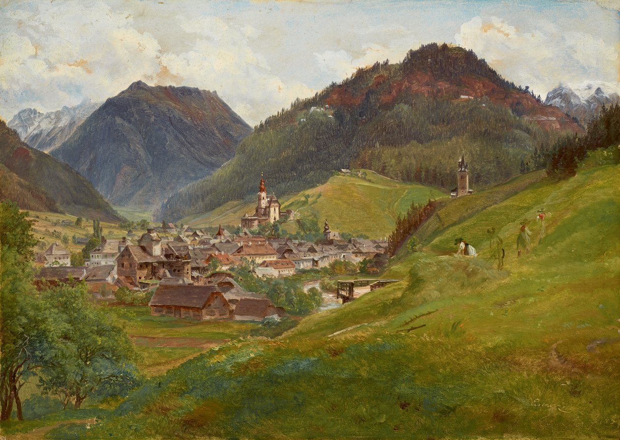 Blick auf Eisenerz von Friedrich Loos