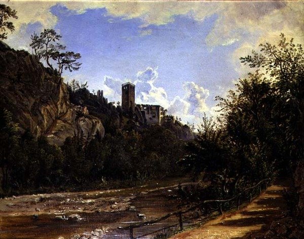 Ruinen bei Raubenstein von Friedrich Loos
