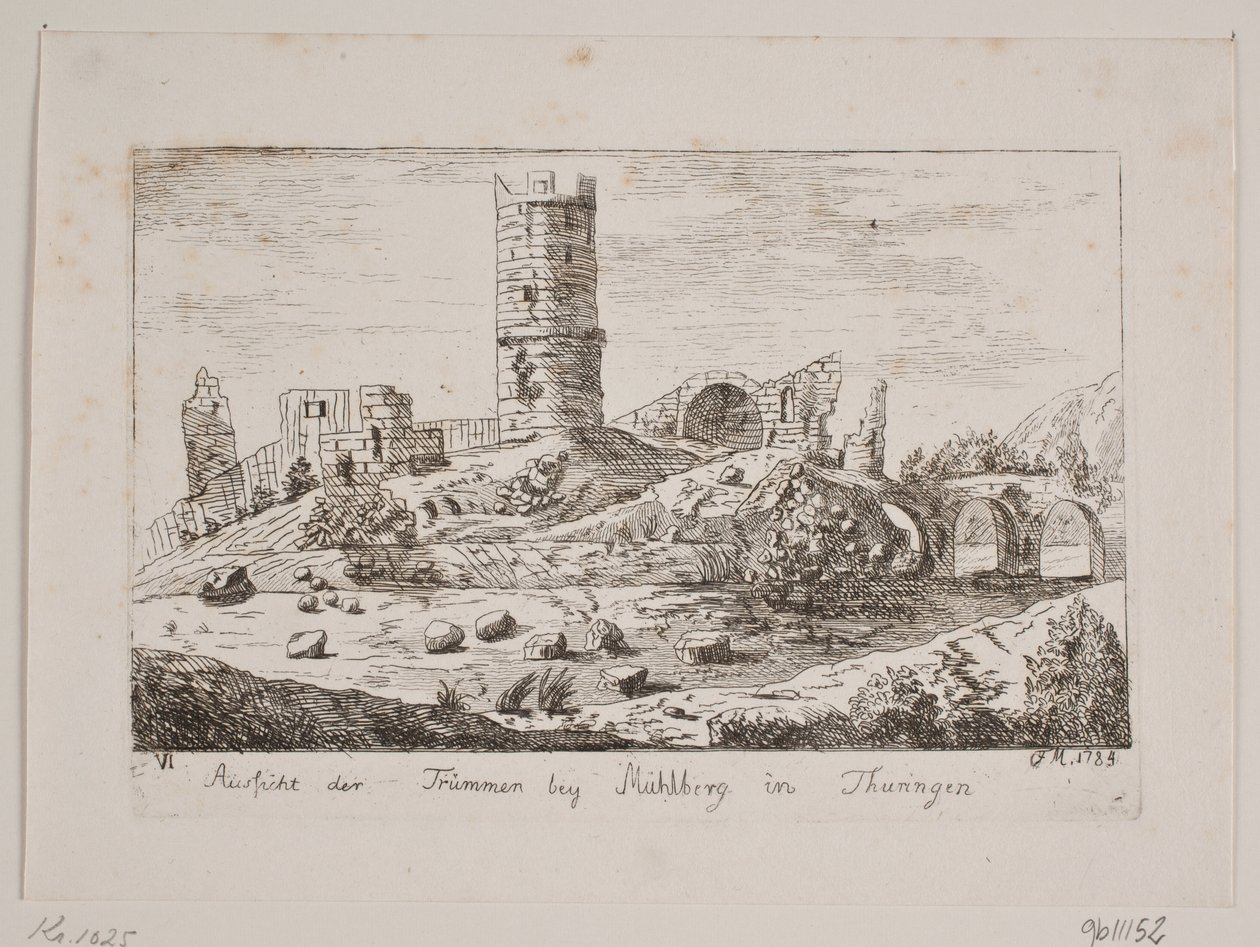 Ruinen bei Mühlberg von Friedrich Münter