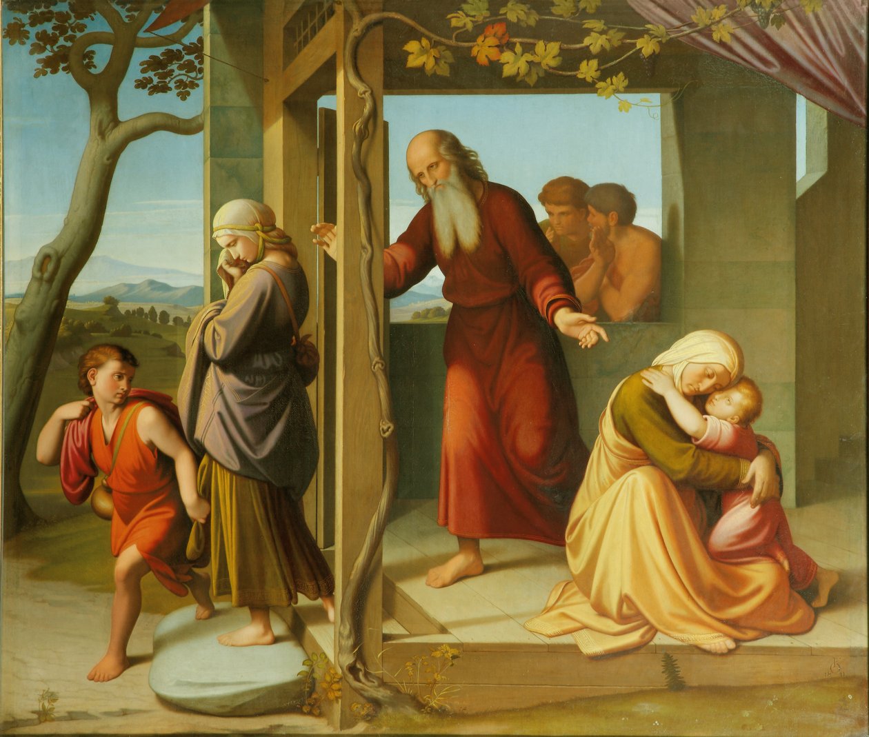 Die Verbannung Hagars, 1841 von Friedrich Overbeck