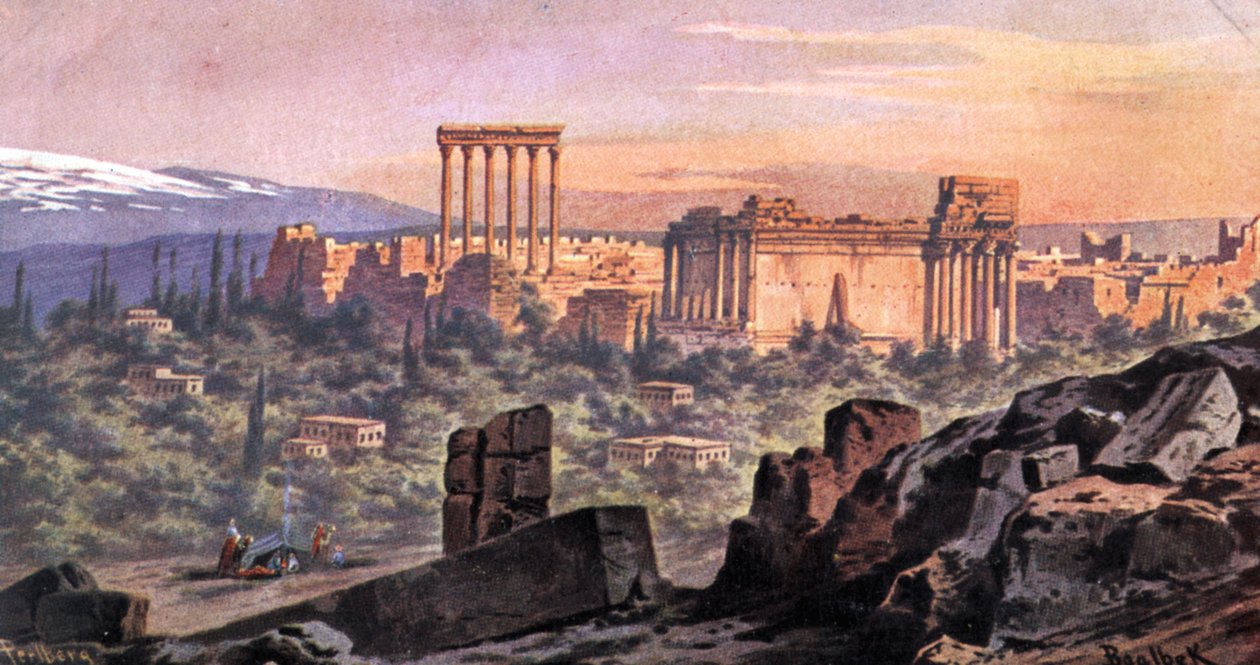 Baalbek Libanon (Druck) von Friedrich Perlberg