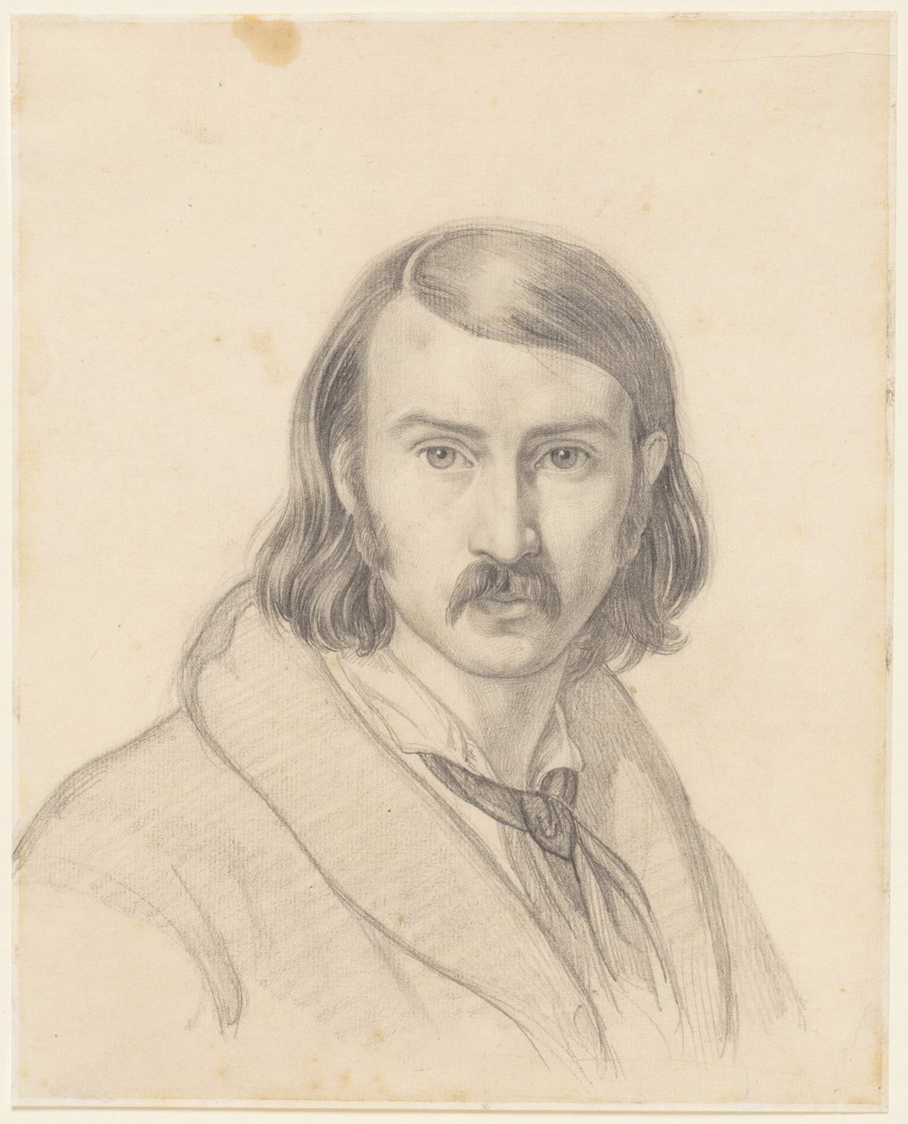 Selbstporträt, 1838 von Friedrich Preller
