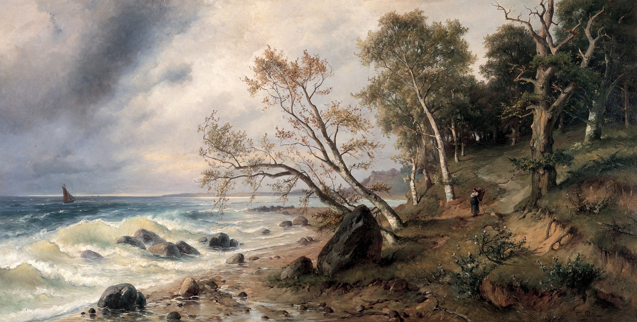 Ostseeküste auf der Insel Vilm von Friedrich Preller the Younger