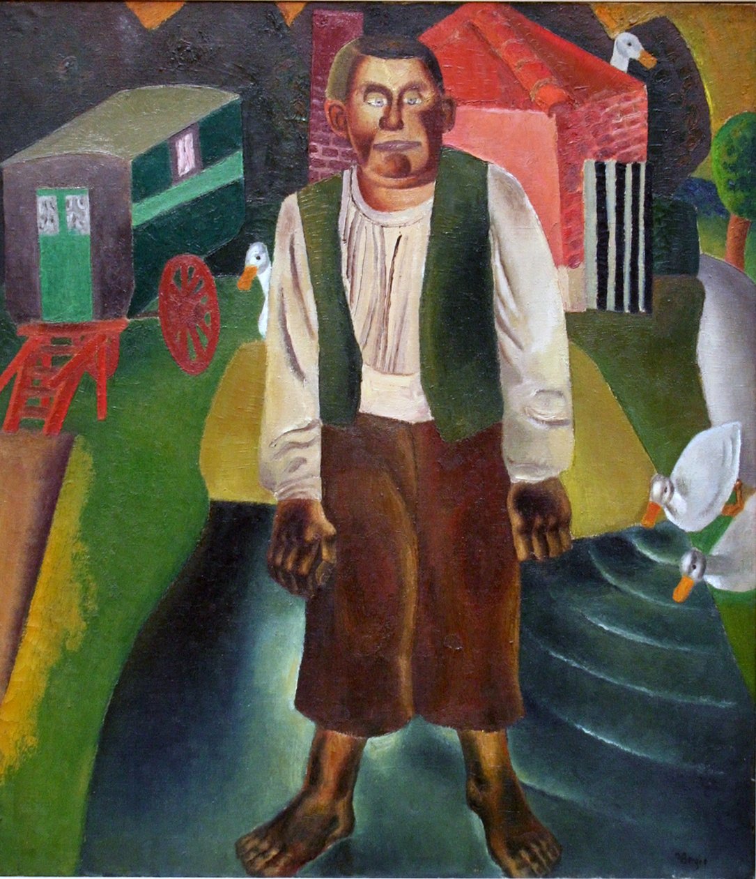 Der Idiot am Teich von Frits van den Berghe