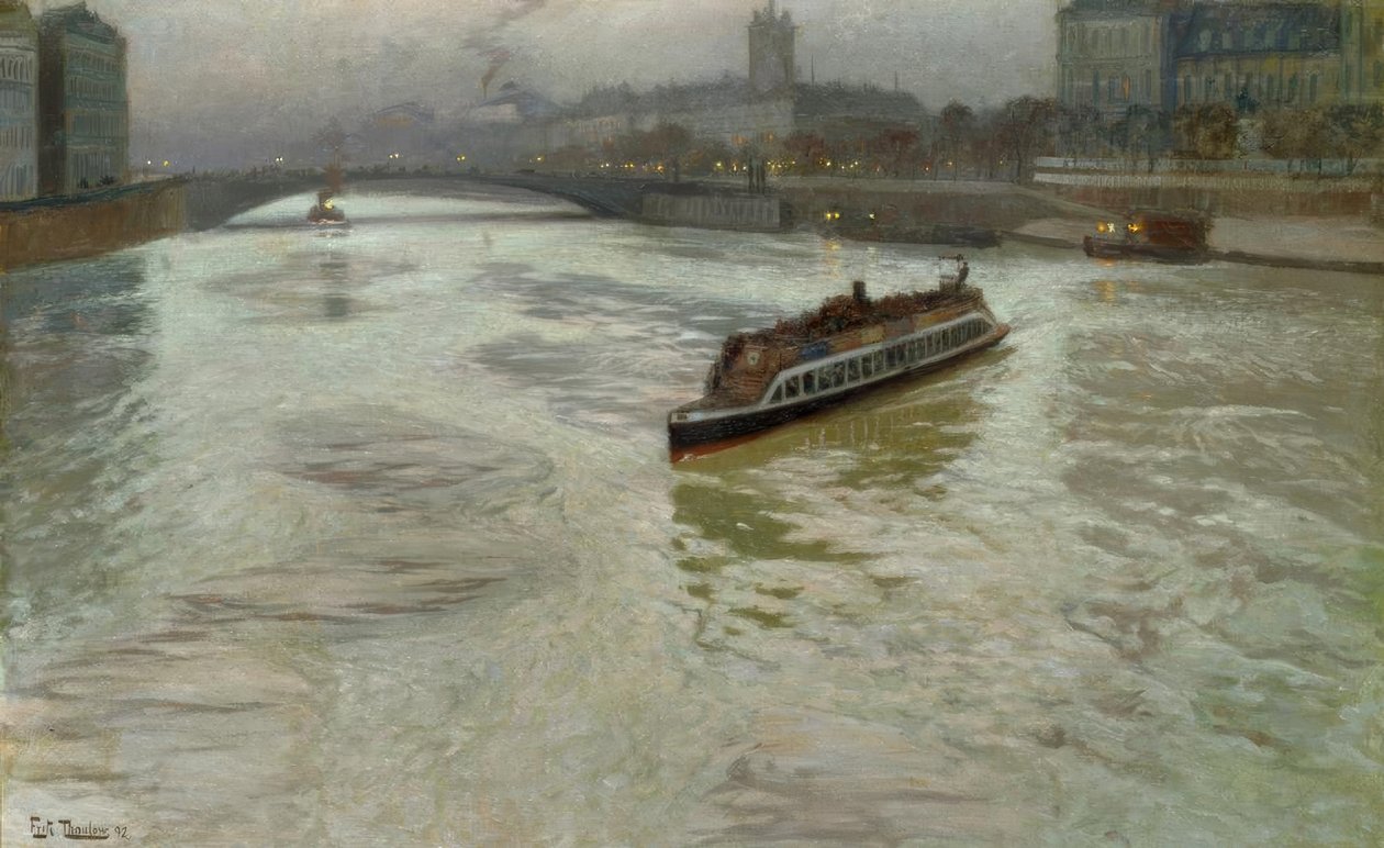 Die Seine im November von Fritz Thaulow
