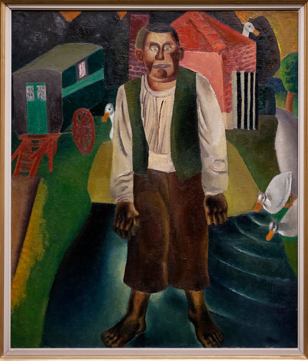 Der Idiot am Teich von Frits van den Berghe