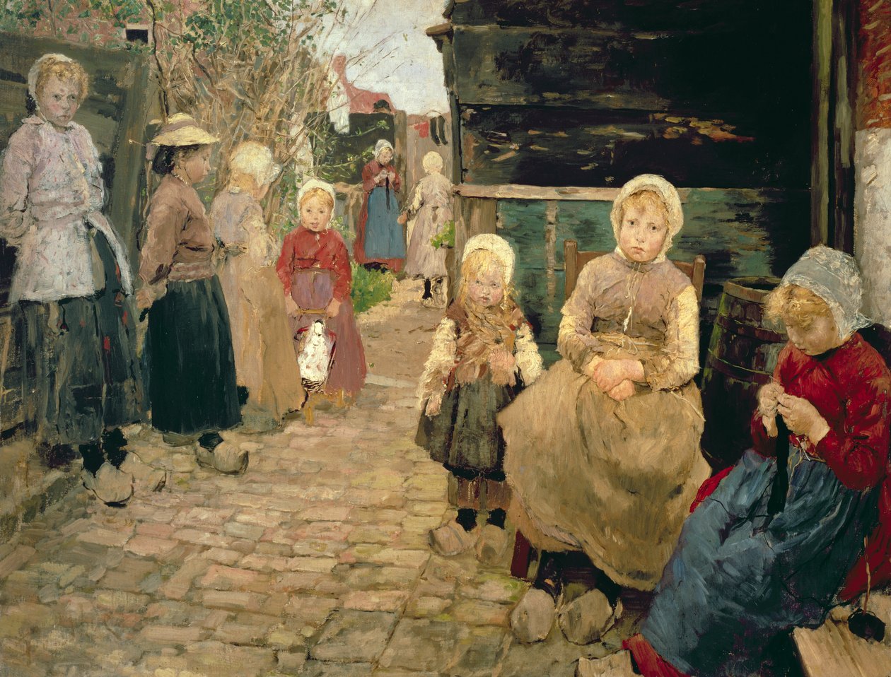 Kinder des Fischers in Zandroot, 1882 von Fritz von Uhde