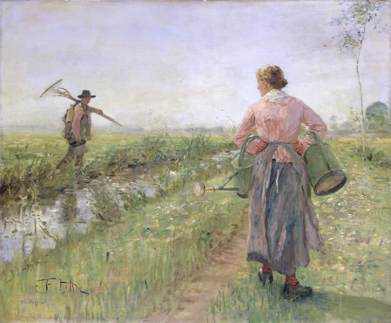 Am Morgen, 1889 von Fritz von Uhde