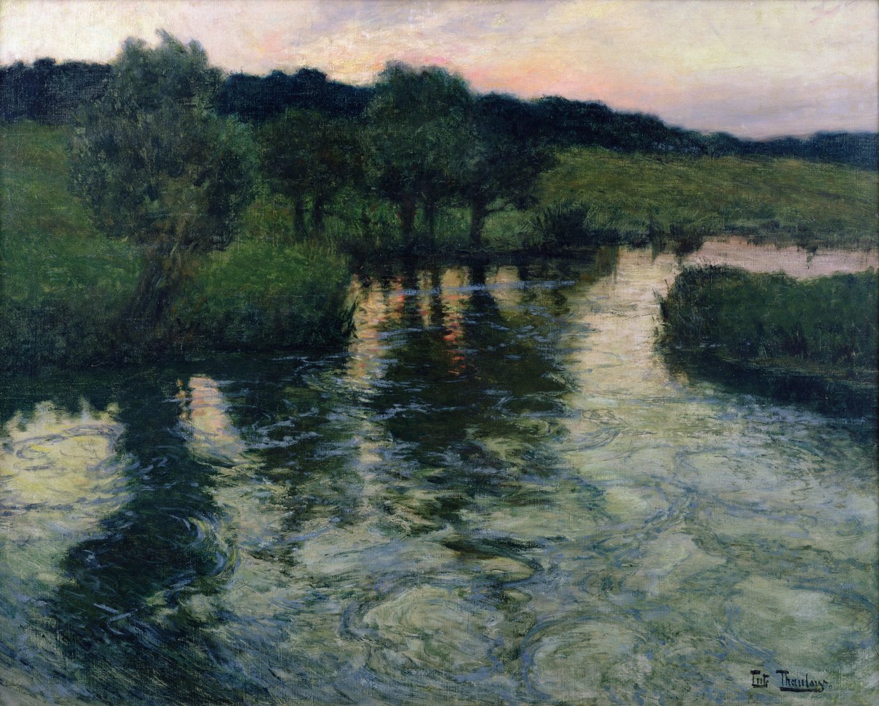 Landschaft mit einem Fluss von Frits Thaulow