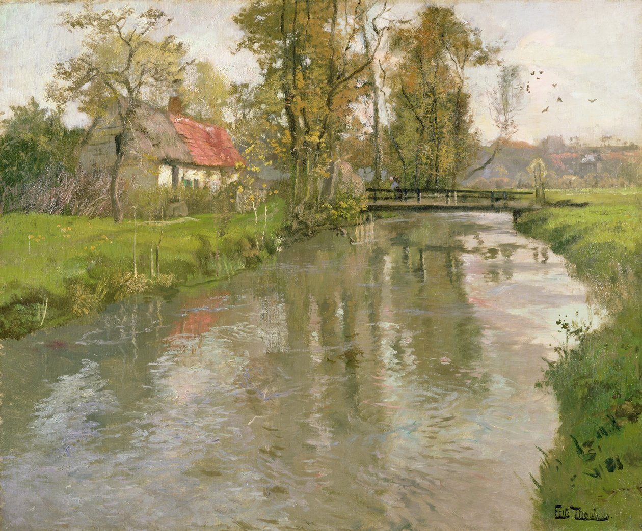 Flusslandschaft, ca. 1897 von Frits Thaulow