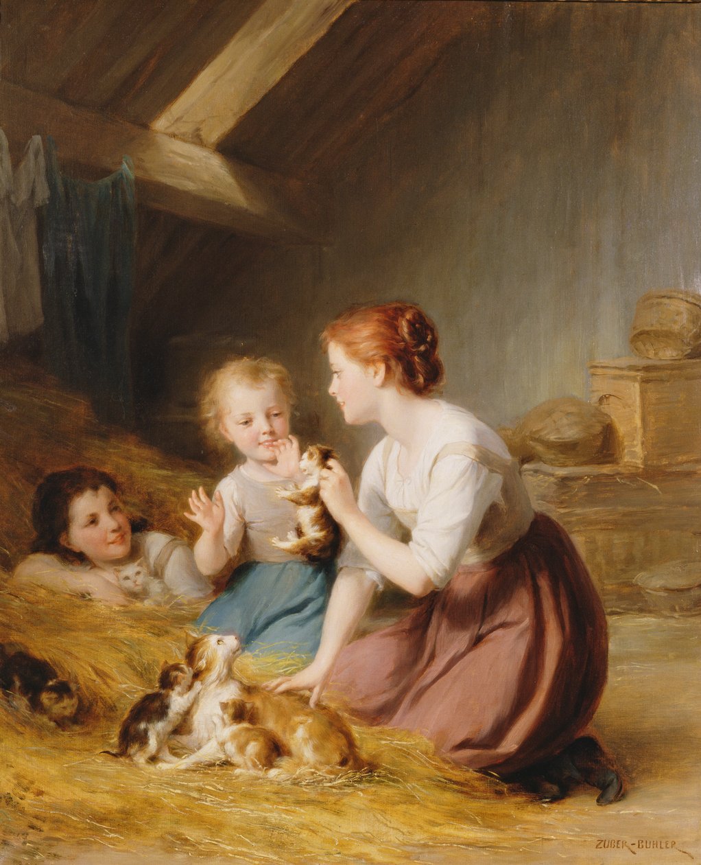Kätzchen von Fritz Zuber Buhler