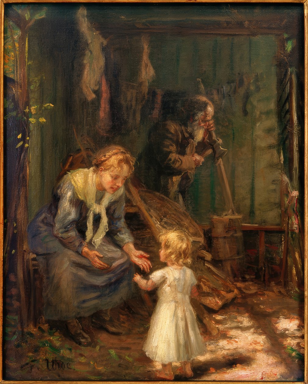Heilige Familie in der Werkstatt von Fritz von Uhde