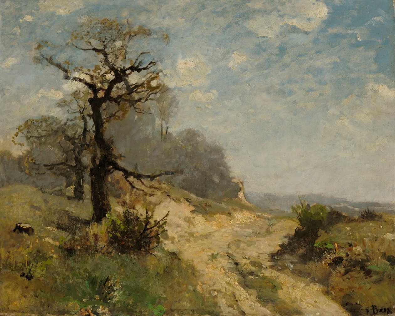 Landschaft mit Weg von Fritz Baer