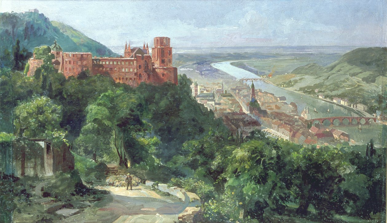 Ansicht von Heidelberg, ca. 1910 von Fritz Genutat