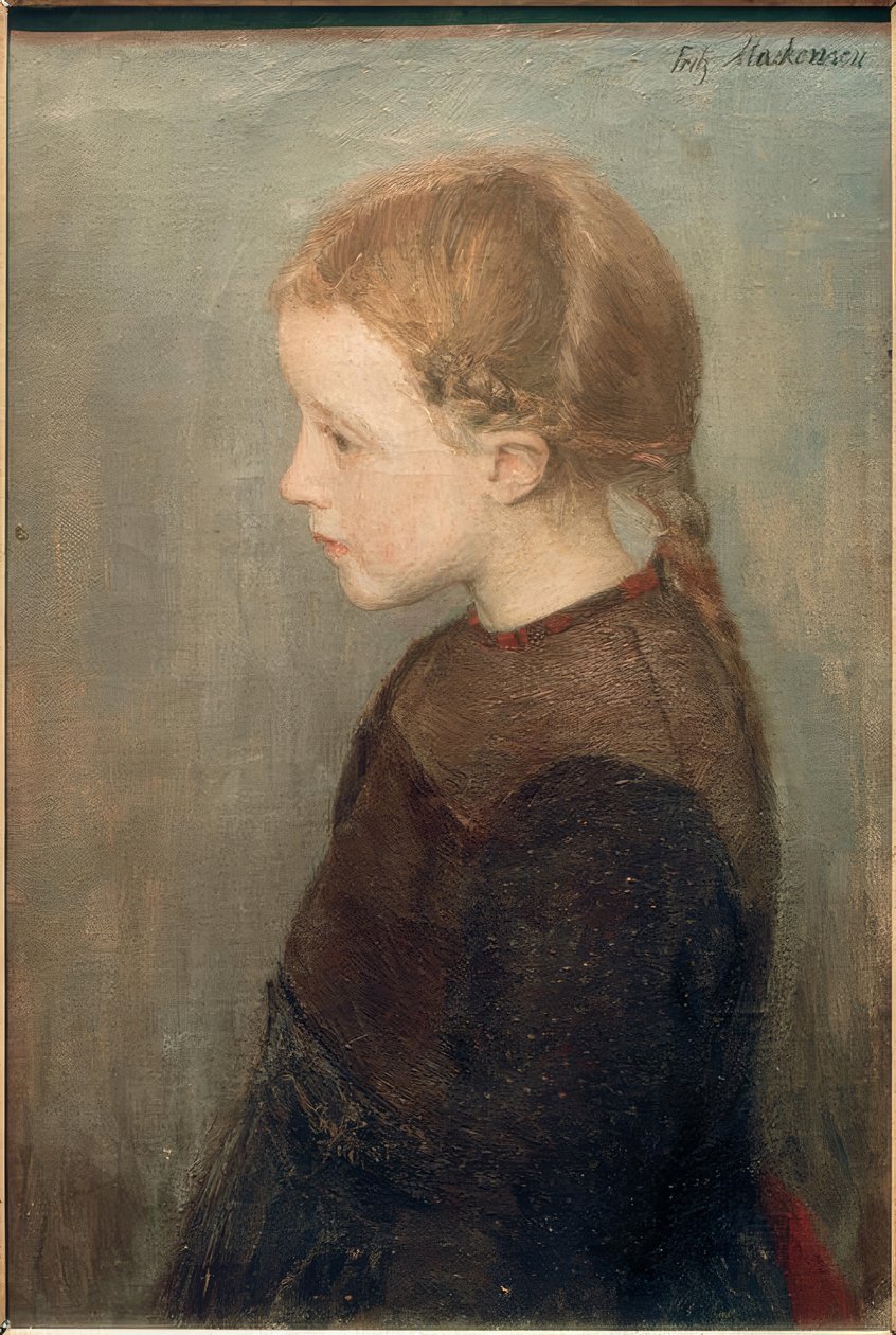 Mädchenkopf von Fritz Mackensen