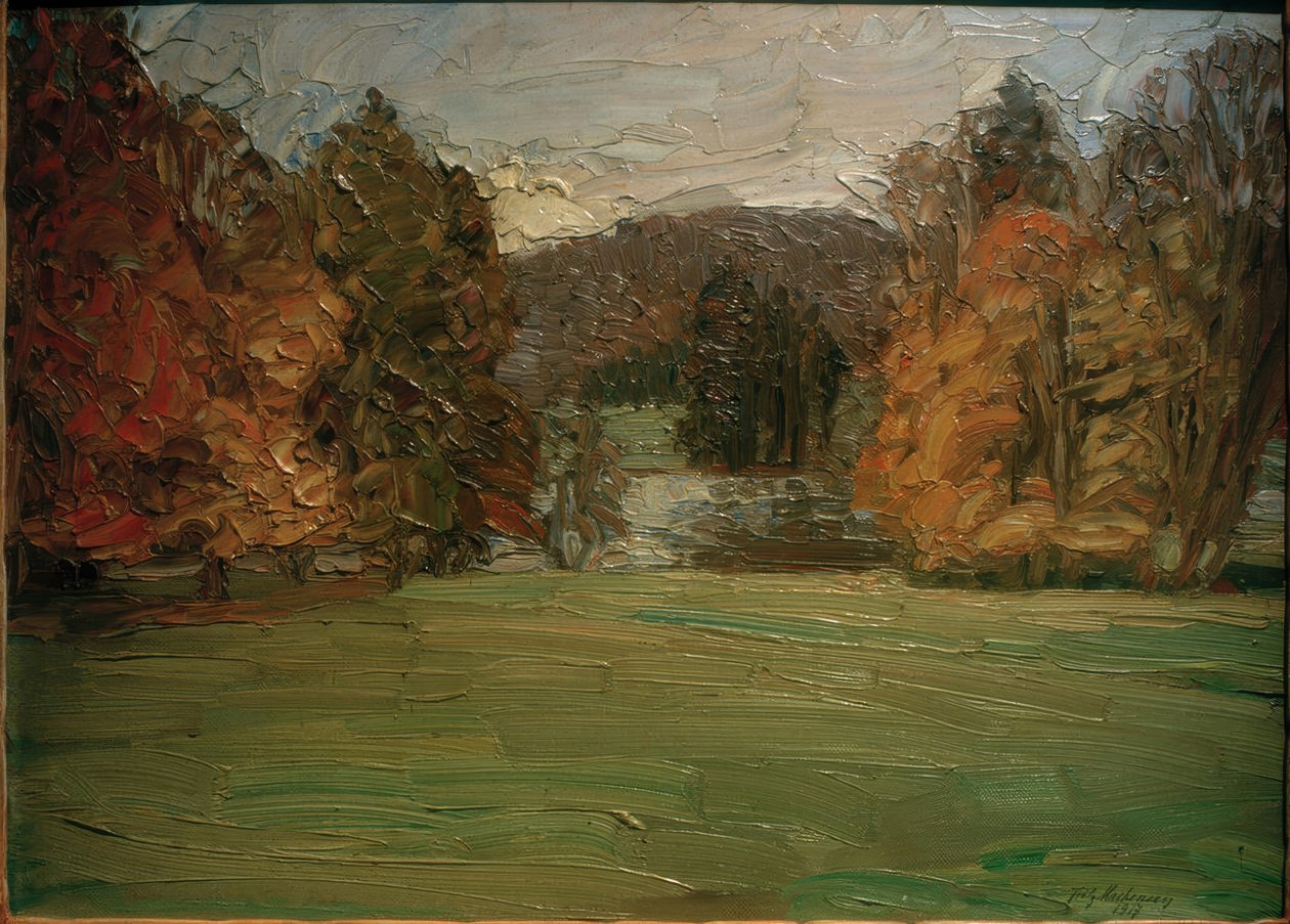 Park im Herbst bei Weimar von Fritz Mackensen