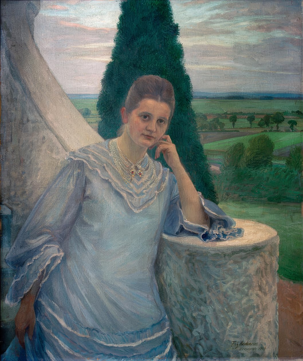 Porträt von Frau Gocht, Halle/S. von Fritz Mackensen