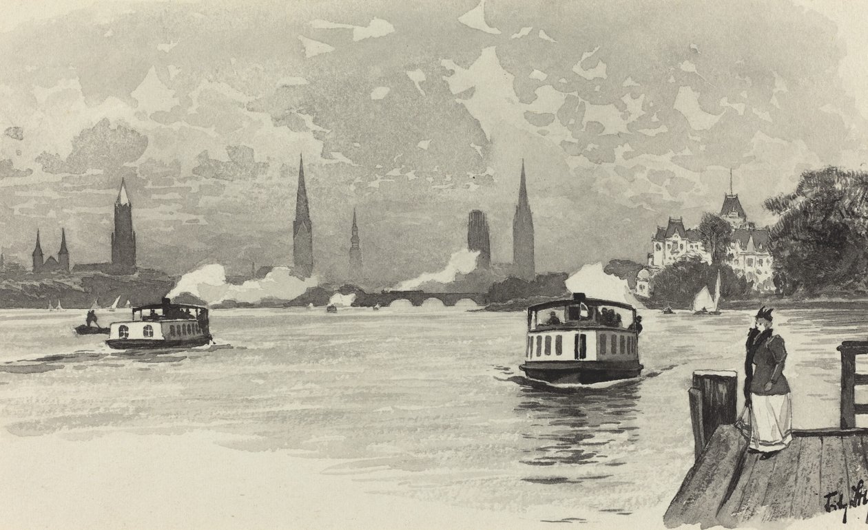Außenalster von Fritz Stoltenberg